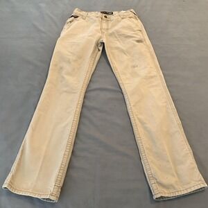 Ariat FRM4 Boot Pants Mens 30x34 Beige Carpenter Flame Resistant Workwear Stains